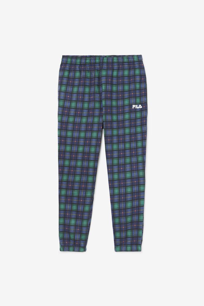 Fila Pants Mens Navy Dorm Plaid Jogger - Ireland 75286-HDBE